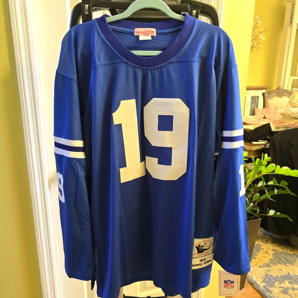 Mitchell & Ness Johnny Unitas 1970 Baltimore Colts Home Jersey Size 52 XL.